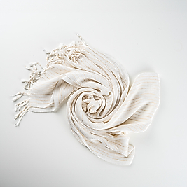 Hatay’ın İpeksi Dokusuyla - İnci Çizgili Şal